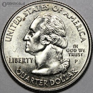سکه کوارتر (25 سنت) ایالتی آمریکا 2006 P (کیفیت AU)