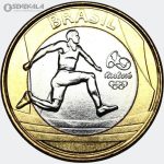 سکه دوفلزی 1 ریل یادبودی برزیل 2014 (المپیک ریو)(UNC)