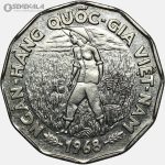 سکه 20 دونگ یادبودی کمیاب ویتنام 1968 (AU)