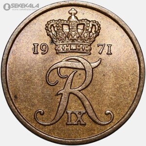 سکه 5 اوره دانمارک 1971 (UNC)
