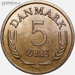 سکه 5 اوره دانمارک 1971 (UNC)