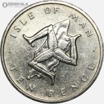 سکه 10 پنس کمیاب جزیره من 1976 (isle of man)