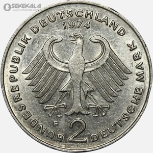 سکه 2 مارک یادبودی آلمان 1974