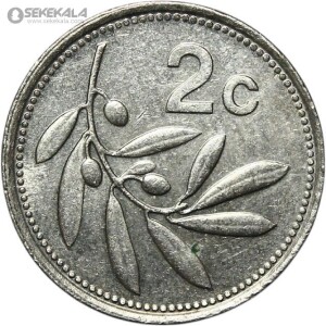 سکه 2 سنت کمیاب مالت 1995