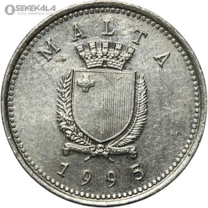 سکه 2 سنت کمیاب مالت 1995