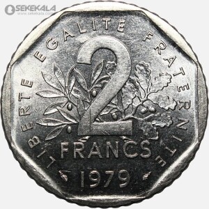 سکه 2 فرانک فرانسه 1979 (UNC)