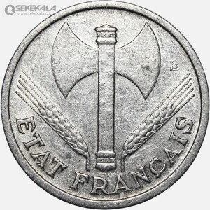 سکه 1 فرانک فرانسه 1944 (ویشی)