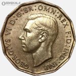 سکه 3 پنس انگلیس 1944 (جرج ششم)(AU)