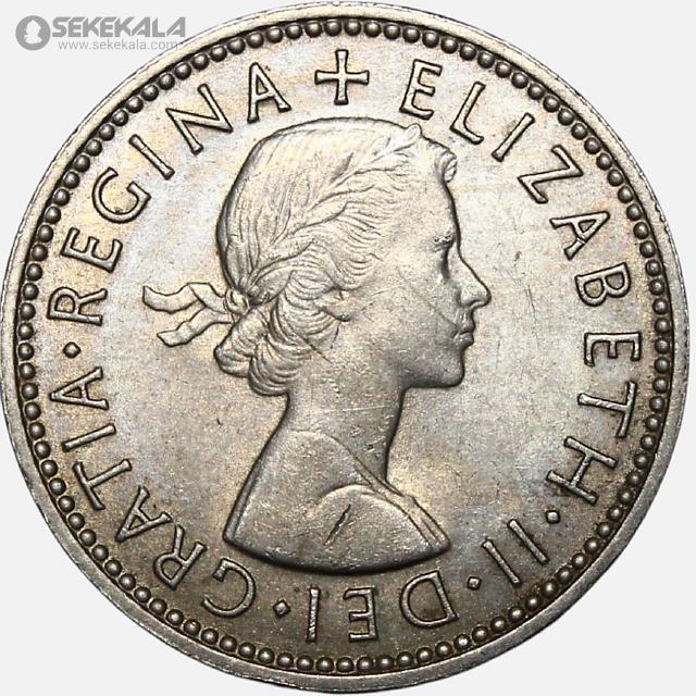 coin collection store سکه خارجی www.sekekala.com040526 (158) سکه 1 شیلینگ انگلیس 1966 (ملکه الیزابت) (UNC)
