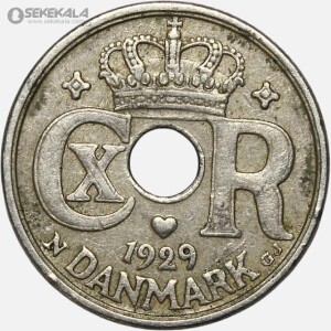 سکه 10 اوره دانمارک 1929 (کریستین دهم)