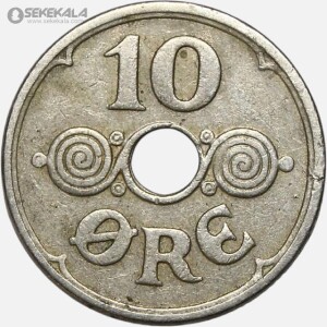 سکه 10 اوره دانمارک 1929 (کریستین دهم)