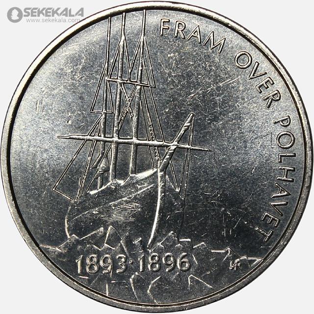coin collection store سکه خارجی www.sekekala.com040526 (97) سکه 5 کرون یادبودی کمیاب نروژ 1996 (UNC)