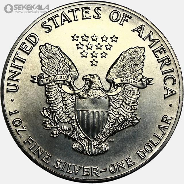 sekekala.com.image.coin.collection.store050506 (335) سکه 1 دلار نقره آمریکا 1986 (Silver Eagle) (UNC)