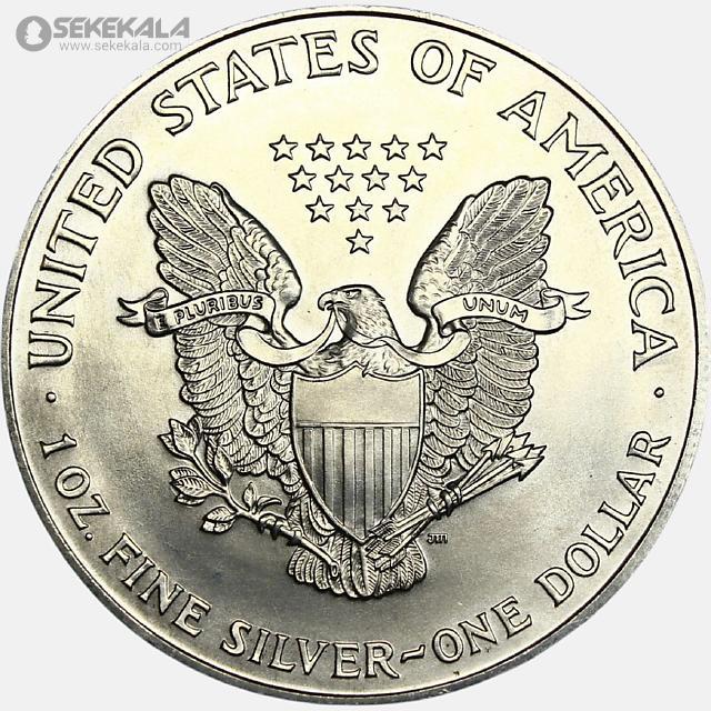 sekekala.com.image.coin.collection.store050506 (337) سکه 1 دلار نقره آمریکا 1995 (Silver Eagle) (UNC)