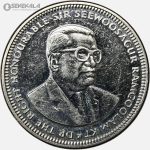 سکه 1 روپیه موریس 2004