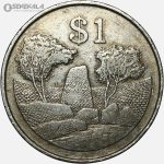 سکه کمیاب 1 دلار زیمبابوه 1980