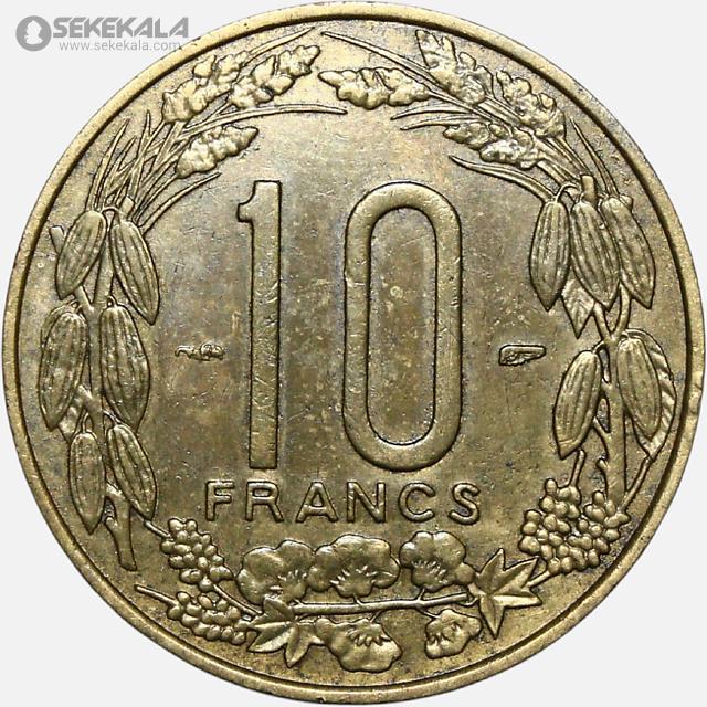 coin collection store سکه خارجی کلکسیونی sekekala.com040612 (466) سکه 10 فرانک نایاب کامرون 1958 (آفریقای استوایی مستعمره فرانسه)