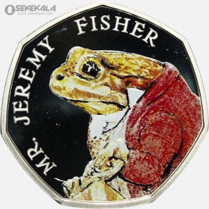 سکه پروف نقره‌ 50 پنس انگلیس Beatrix Potter) 2017)(جرمی فیشر)