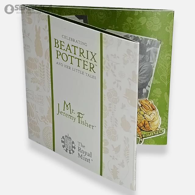 coin collection store سکه خارجی کلکسیونی sekekala.com040612 (505) سکه پروف نقره 50 پنس انگلیس Beatrix Potter) 2017)(جرمی فیشر)