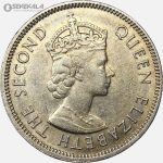 سکه 50 سنت هنگ کنگ مستعمره بریتانیا 1972 (الیزابت دوم)(AU)