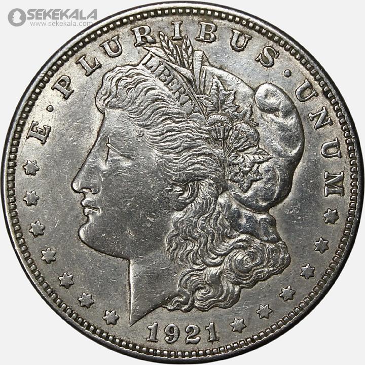 coin colletion store sekekala.comسکه خارجی 040629 (69) سکه نقره 1 دلار قدیمی آمریکا 1921 D (مورگان)