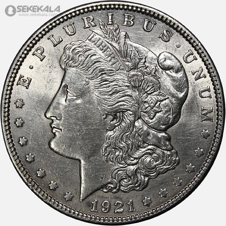 coin colletion store sekekala.comسکه خارجی 040629 (73) سکه نقره 1 دلار قدیمی آمریکا 1921 (مورگان) (+AU)