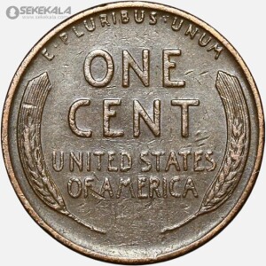 سکه 1 سنت قدیمی لینکلن آمریکا 1942 S