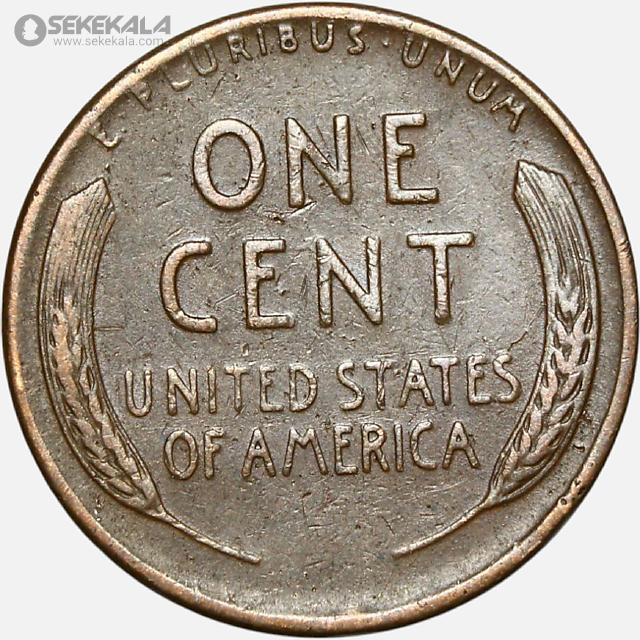 سکه 1 سنت قدیمی لینکلن آمریکا 1952 D