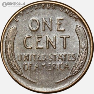 سکه 1 سنت قدیمی لینکلن آمریکا 1953 S