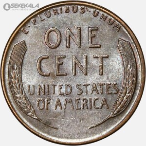 سکه 1 سنت قدیمی لینکلن آمریکا 1955 (کیفیت UNC)