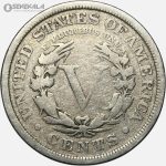 سکه 5 سنت قدیمی آمریکا 1908 (Liberty ـ آزادی)