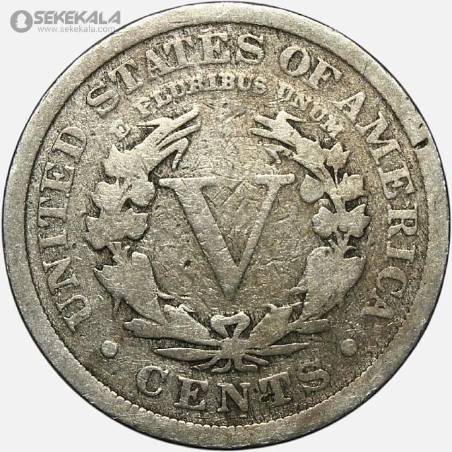 سکه 5 سنت قدیمی آمریکا 1909 (Liberty ـ آزادی)