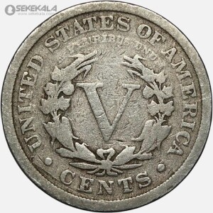 سکه 5 سنت قدیمی آمریکا 1911 (Liberty ـ آزادی)