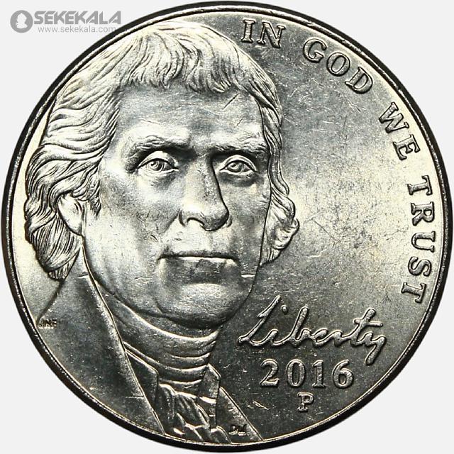coin colletion store sekekala.comسکه خارجی 040704 (223) سکه 5 سنت جفرسون آمریکا 2016 (UNC) P