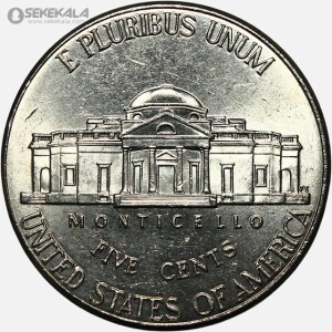 سکه 5 سنت جفرسون آمریکا 2016 (UNC) P