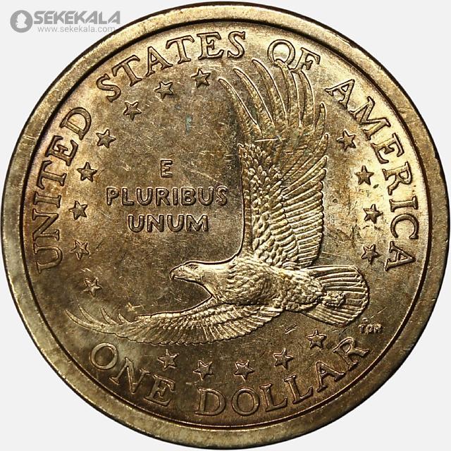 سکه 1 دلار آمریکا 2000 P (ساکاگاوا)(AU)