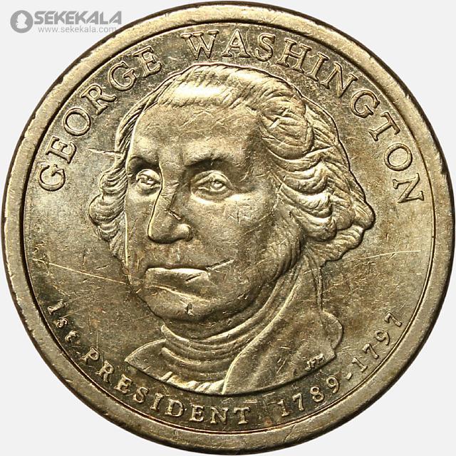 coin colletion store sekekala.comسکه خارجی 040704 (275) سکه 1 دلار ریاست جمهوری آمریکا 2007 (جورج واشنگتن)