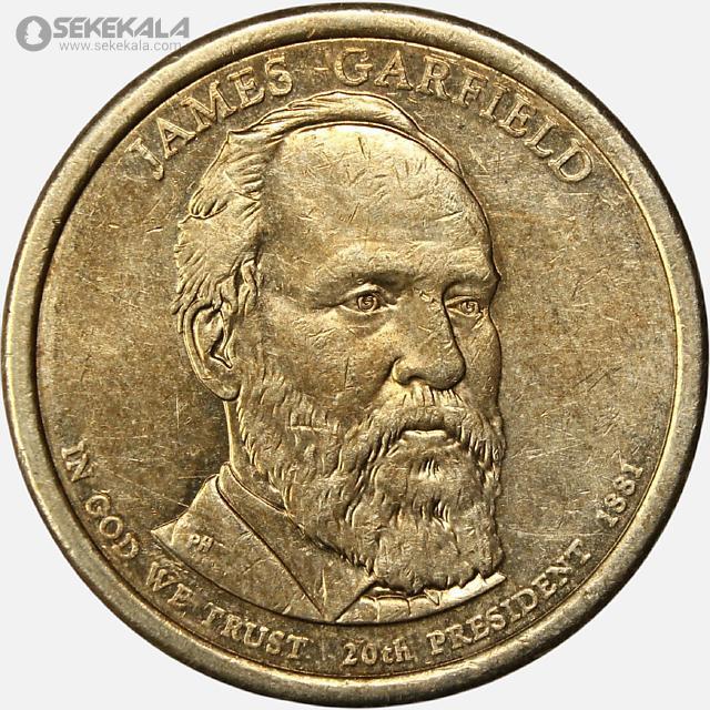 coin colletion store sekekala.comسکه خارجی 040704 (289) سکه 1 دلار ریاست جمهوری آمریکا 2011 (جیمز گارفیلد)