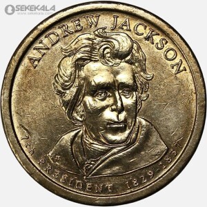 سکه 1 دلار ریاست جمهوری آمریکا 2008 (اندرو جکسون)
