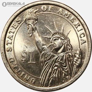 سکه 1 دلار ریاست جمهوری آمریکا 2009 (ویلیام هنری هریسون)(AU)