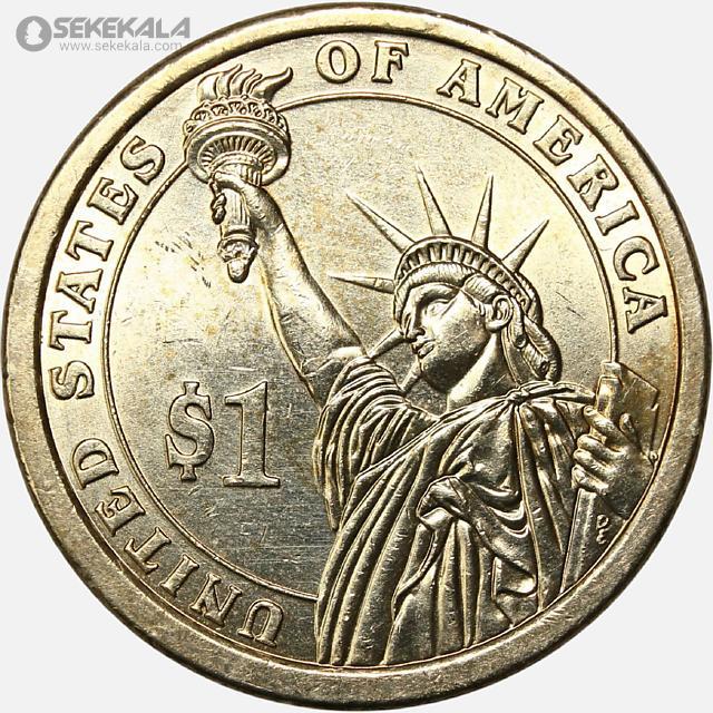 سکه 1 دلار ریاست جمهوری آمریکا 2008 (جیمز مونروئه)(AU)