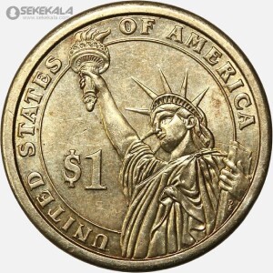 سکه 1 دلار ریاست جمهوری آمریکا 2008 (جیمز مونروئه)(AU)