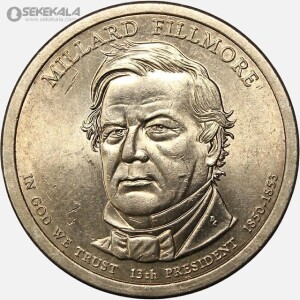 سکه 1 دلار ریاست جمهوری آمریکا 2010 (میلارد فیلمور)(AU)