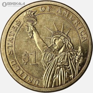 سکه 1 دلار ریاست جمهوری آمریکا 2007 (توماس جفرسون)(AU)