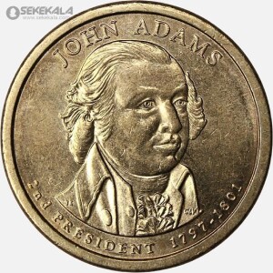 سکه 1 دلار ریاست جمهوری آمریکا 2007 (جان آدامز)(AU)