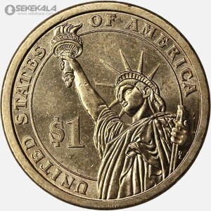 سکه 1 دلار ریاست جمهوری آمریکا 2007 (جان آدامز)(AU)