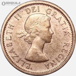 سکه 1 سنت کانادا 1963 (الیزابت)(AU)