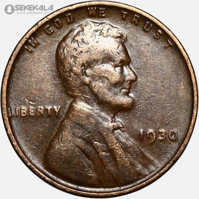 coin colletion store sekekala.comسکه خارجی 040704 (89) سکه 1 سنت قدیمی لینکلن آمریکا 1930