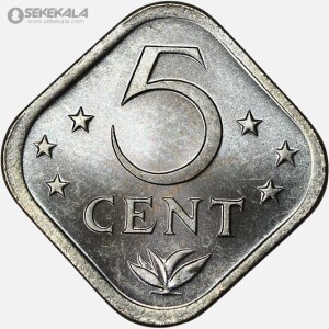 سکه 5 سنت آنتیل 1983 (مستعمرات هلند)(UNC)