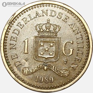 سکه 1 گولدن آنتیل 1989 (مستعمرات هلند)